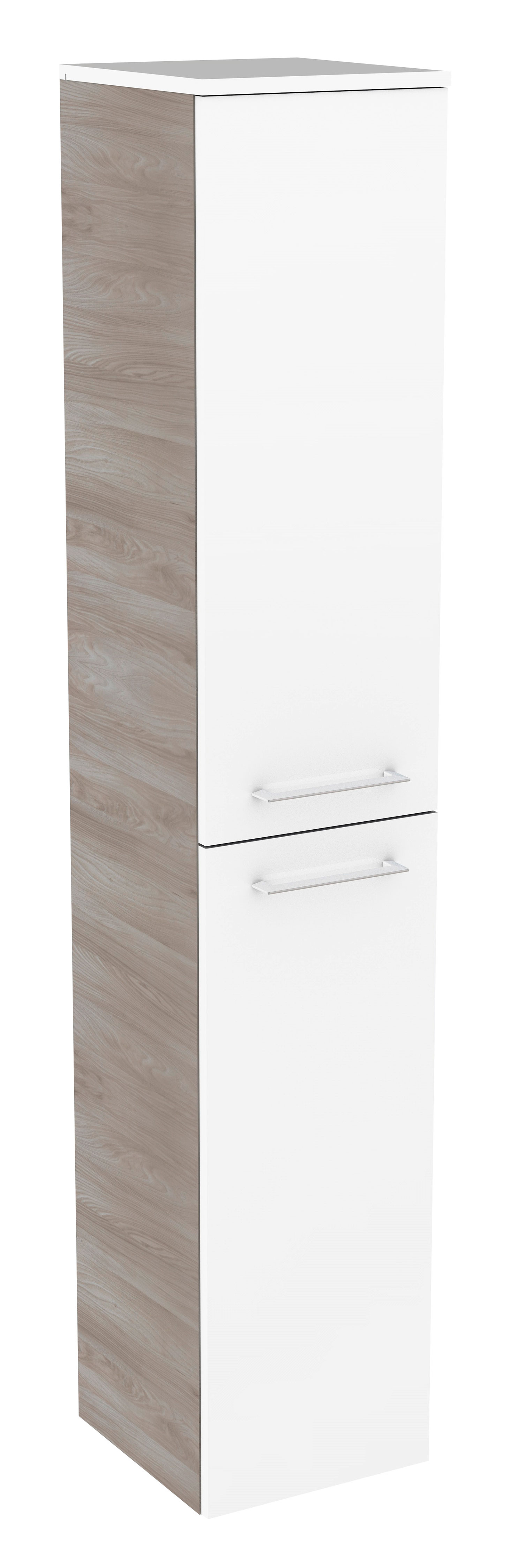 Lima Hochschrank Korpusfarbe: Steinesche Frontfarbe: Weiß Hochglanz Lima Hochschrank Korpusfarbe: Steinesche Frontfarbe: Weiß Hochglanz