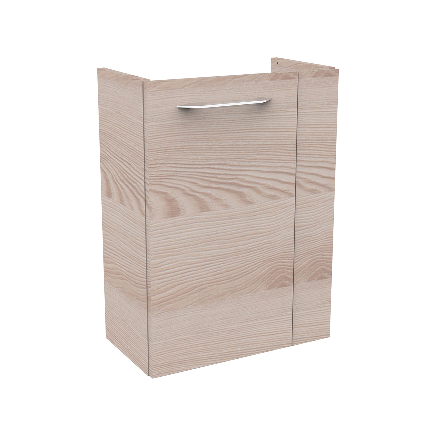 SBC Beckenunterschrank 45 - Front Alaska Esche- Korpus Alaska Esche - Linksanschlag SBC Beckenunterschrank 45 - Front Alaska Esche- Korpus Alaska Esche - Linksanschlag