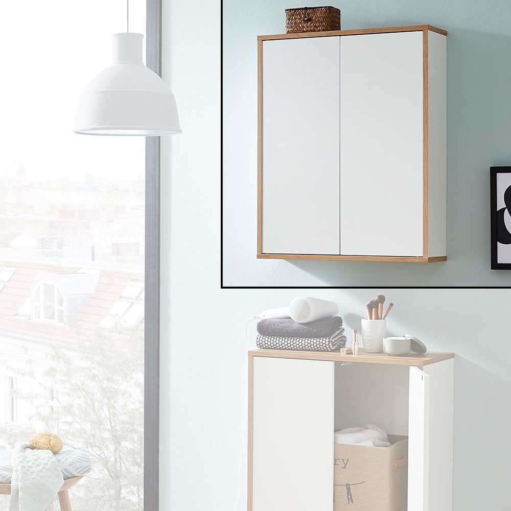 FACKELMANN Finn Doppel-Hängeschrank 60cm - Weiß matt Finn Doppel-Hängeschrank 60cm - Weiß matt