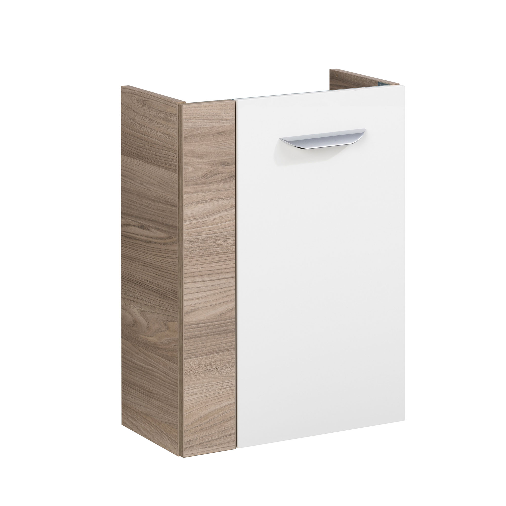 SBC Beckenunterschrank 45 - Front Weiß Hochglanz - Korpus Steinesche - Rechtsanschlag SBC Beckenunterschrank 45 - Front Weiß Hochglanz - Korpus Steinesche - Rechtsanschlag