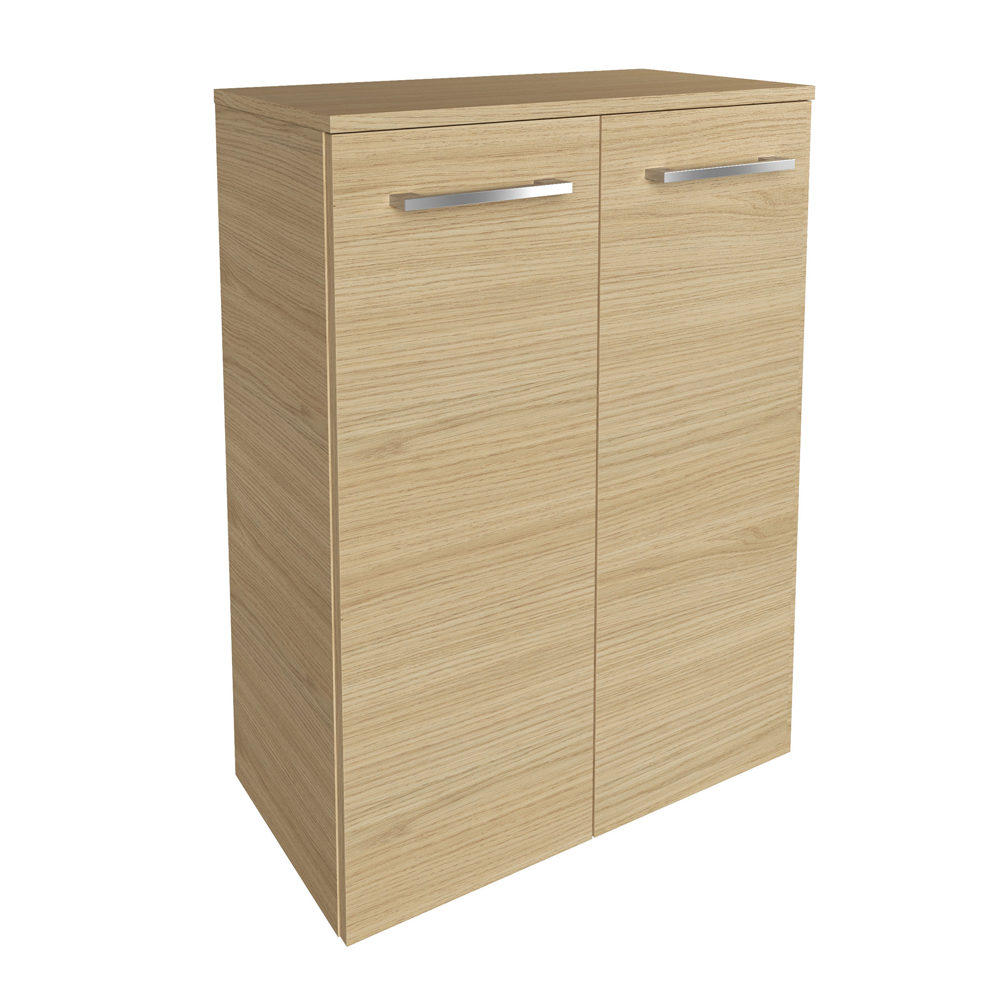 B.Style Doppel- Midischrank 60 cm Korpusfarbe: Sandeiche Frontfarbe: Sandeiche