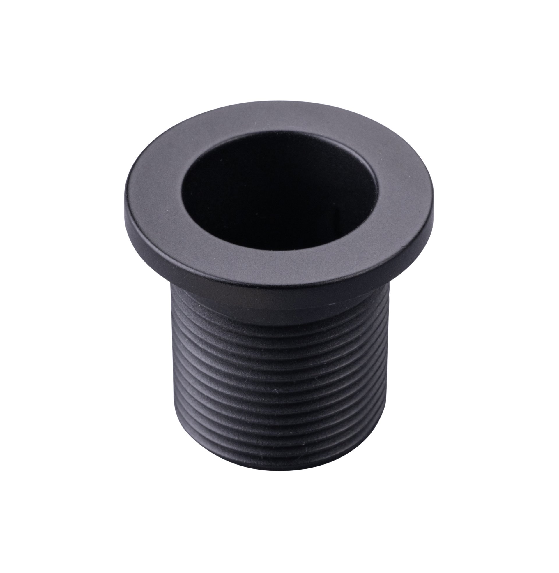 Rosette Schwarz für 25mm Überlaufloch zum Schrauben