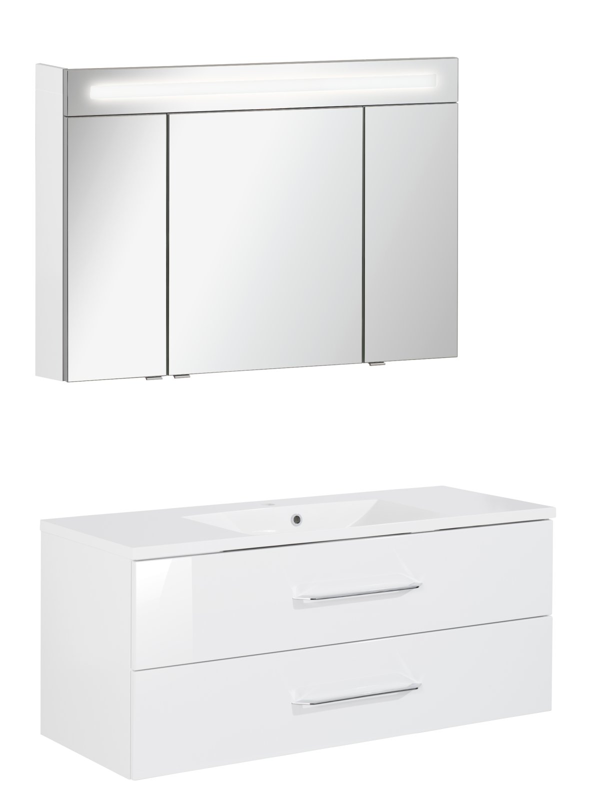 Set B.Clever - Weiß 120 x 51 x 46 cm