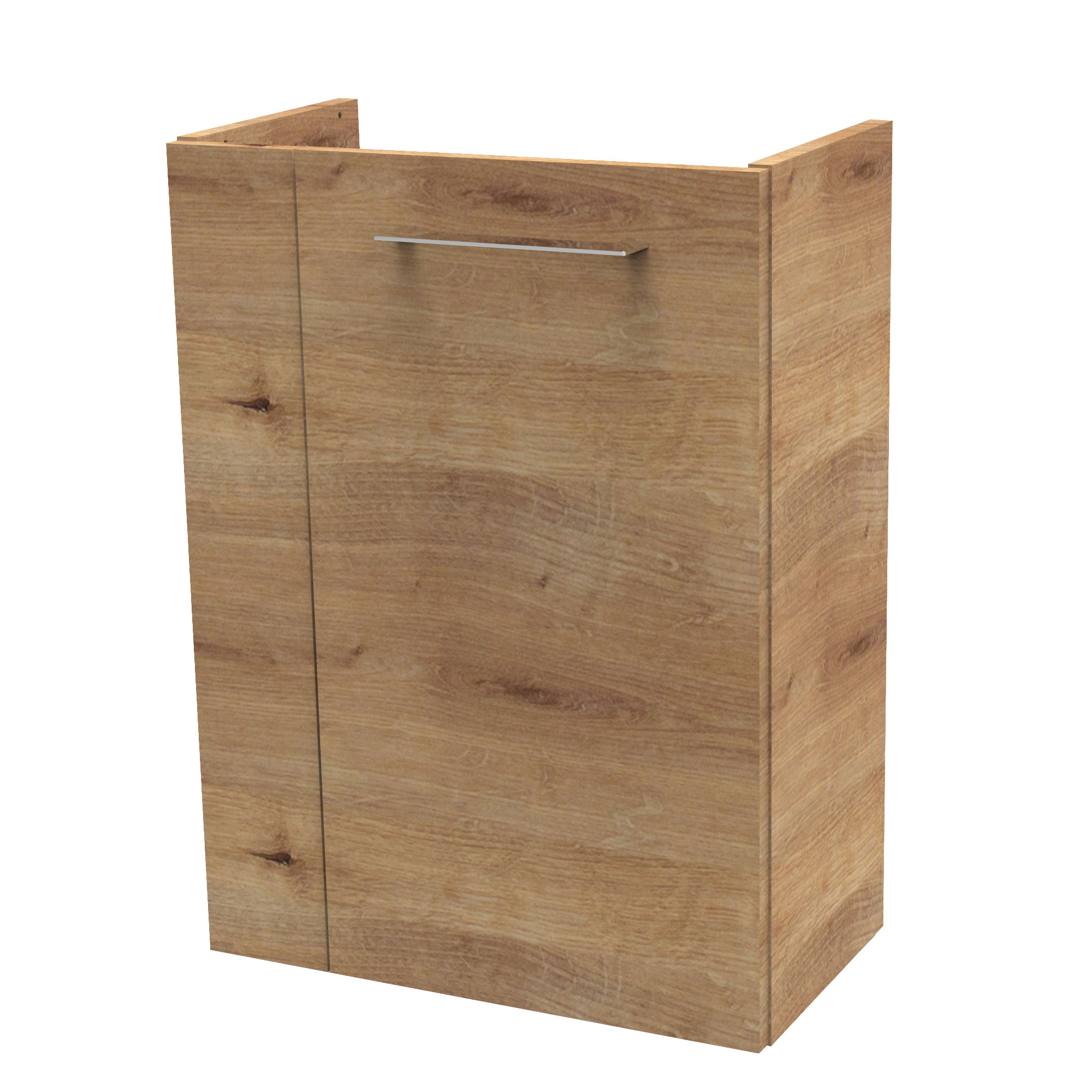 SBC Beckenunterschrank 45 - Front Ast-Eiche - Korpus Ast-Eiche - Rechtsanschlag SBC Beckenunterschrank 45 - Front Ast-Eiche - Korpus Ast-Eiche - Rechtsanschlag