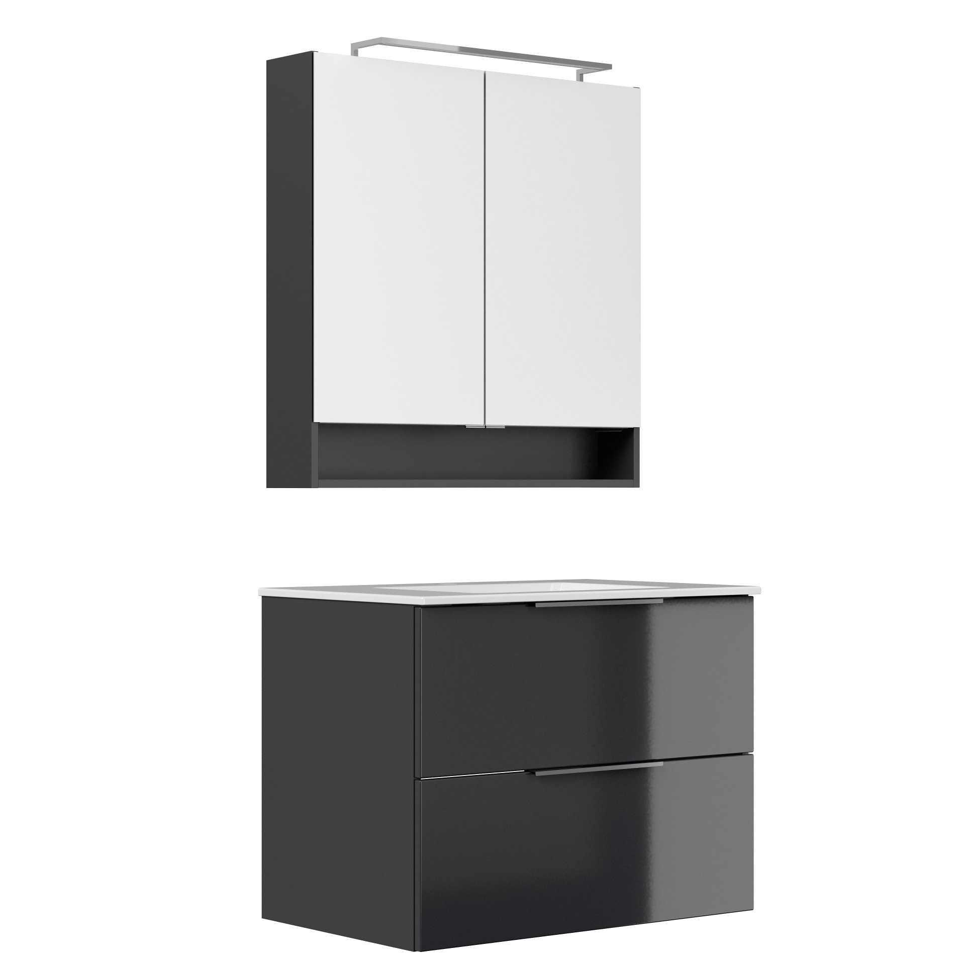 Set Luna - Anthrazit 81x 62 x 51 cm