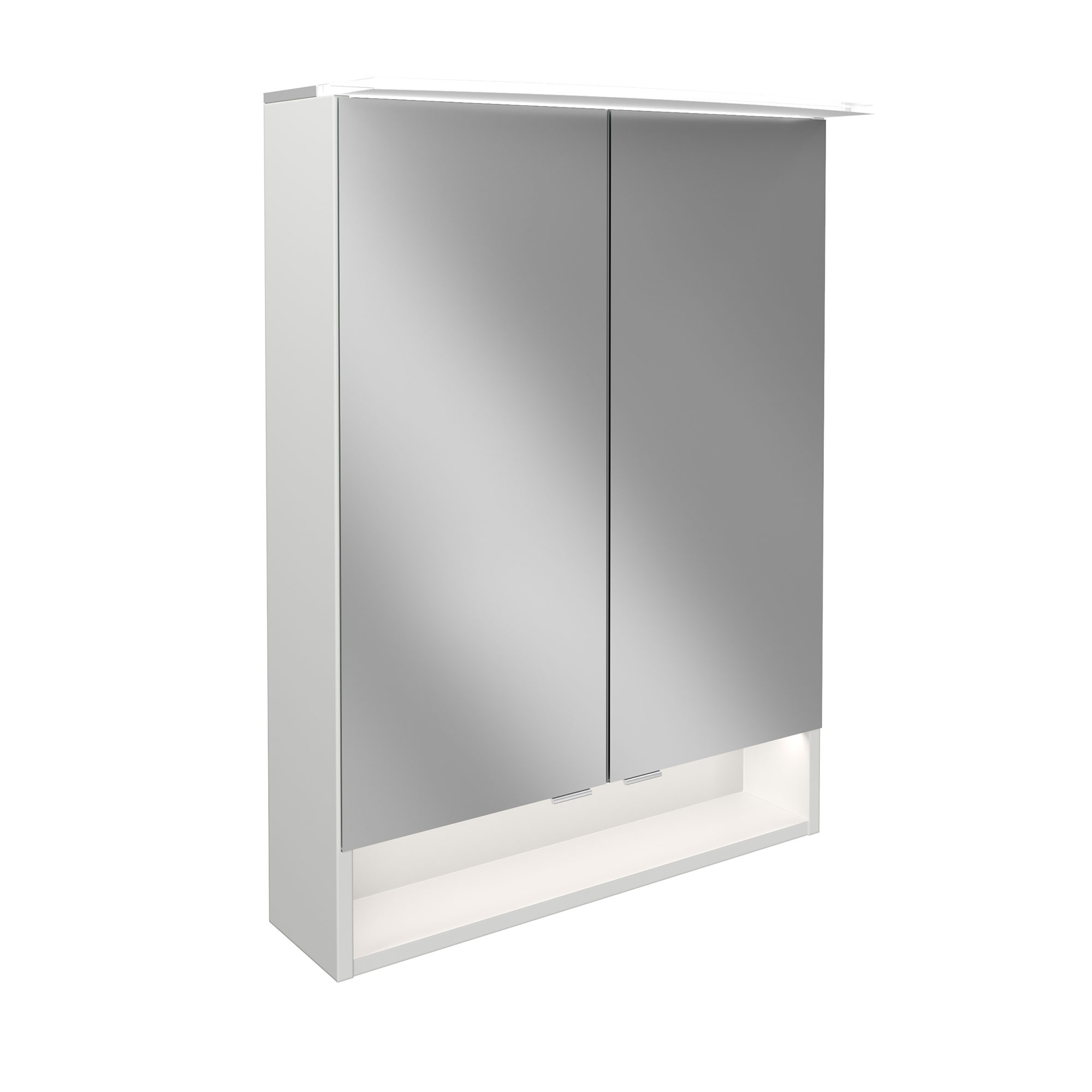 B.Style LED Spiegelschrank 60 cm Korpusfarbe: Weiß Glanz