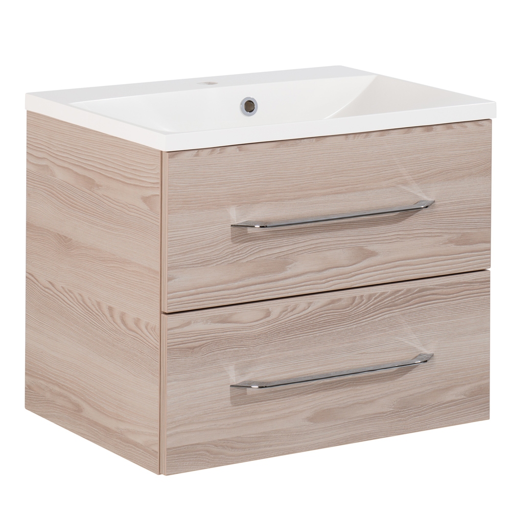 FACKELMANN B.clever Waschtischset 60cm B.clever Waschtischset 60cm Korpusfarbe: Alaska-Esche Frontfarbe: Alaska-Esche