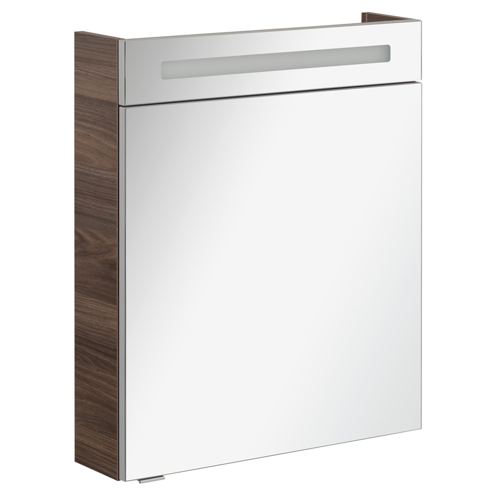 B.clever Spiegelschrank 60cm Korpusfarbe: Ulme Madera Frontfarbe: Ulme Madera