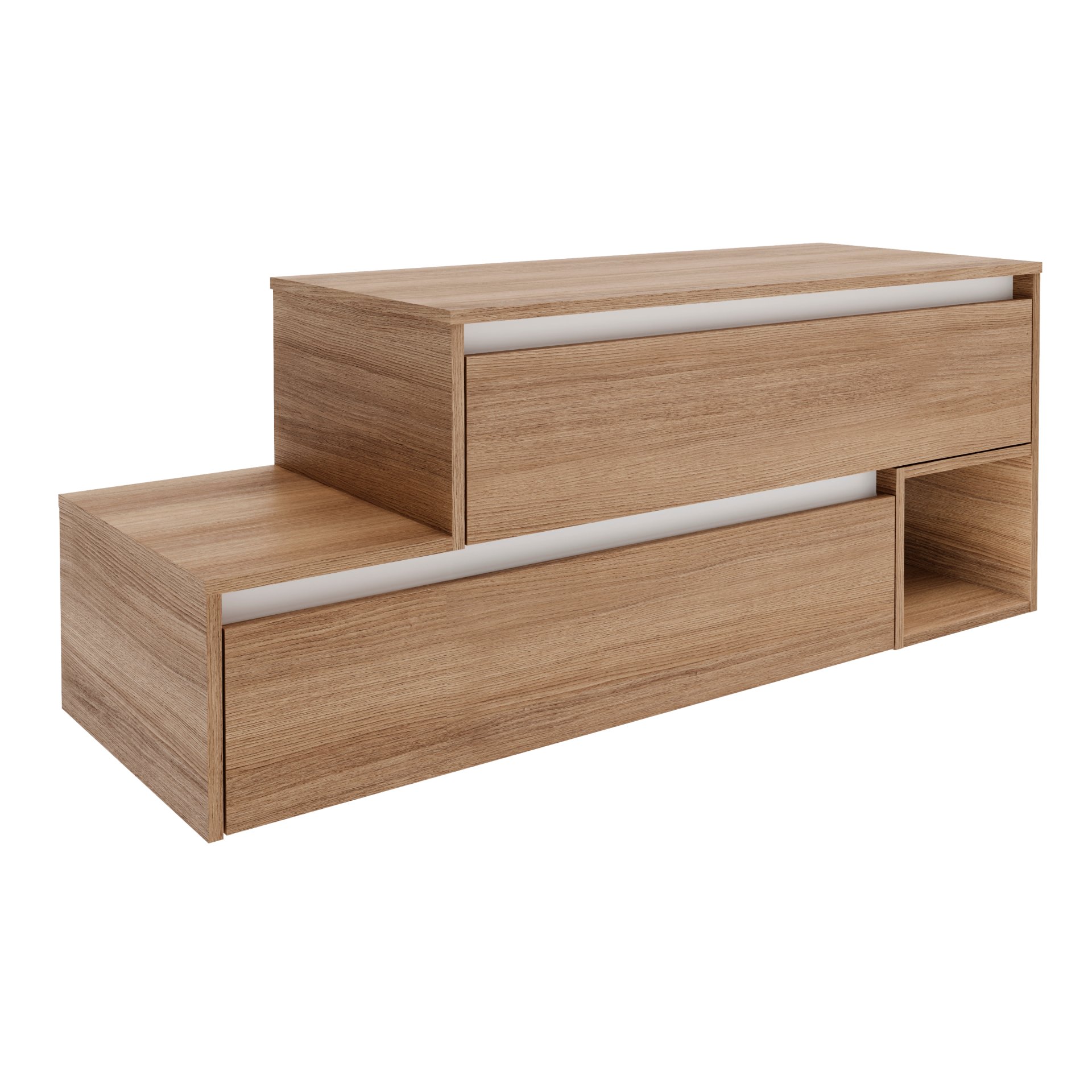 VITA L-Waschtisch-Unterschrank mit Adeckplatte