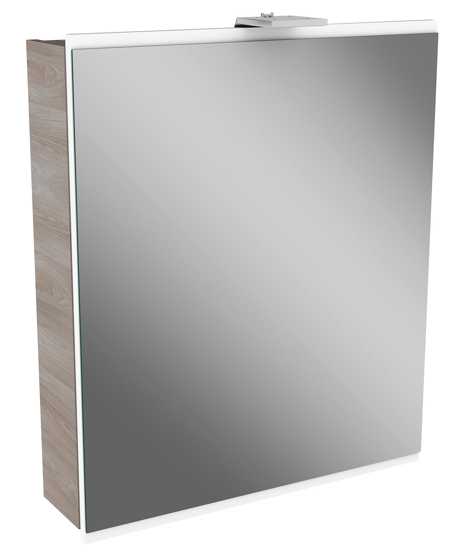 Lima Spiegelschrank 60cm Korpusfarbe: Steinesche Frontfarbe: Weiß Hochglanz Lima Spiegelschrank 60cm Korpusfarbe: Steinesche Frontfarbe: Weiß Hochglanz