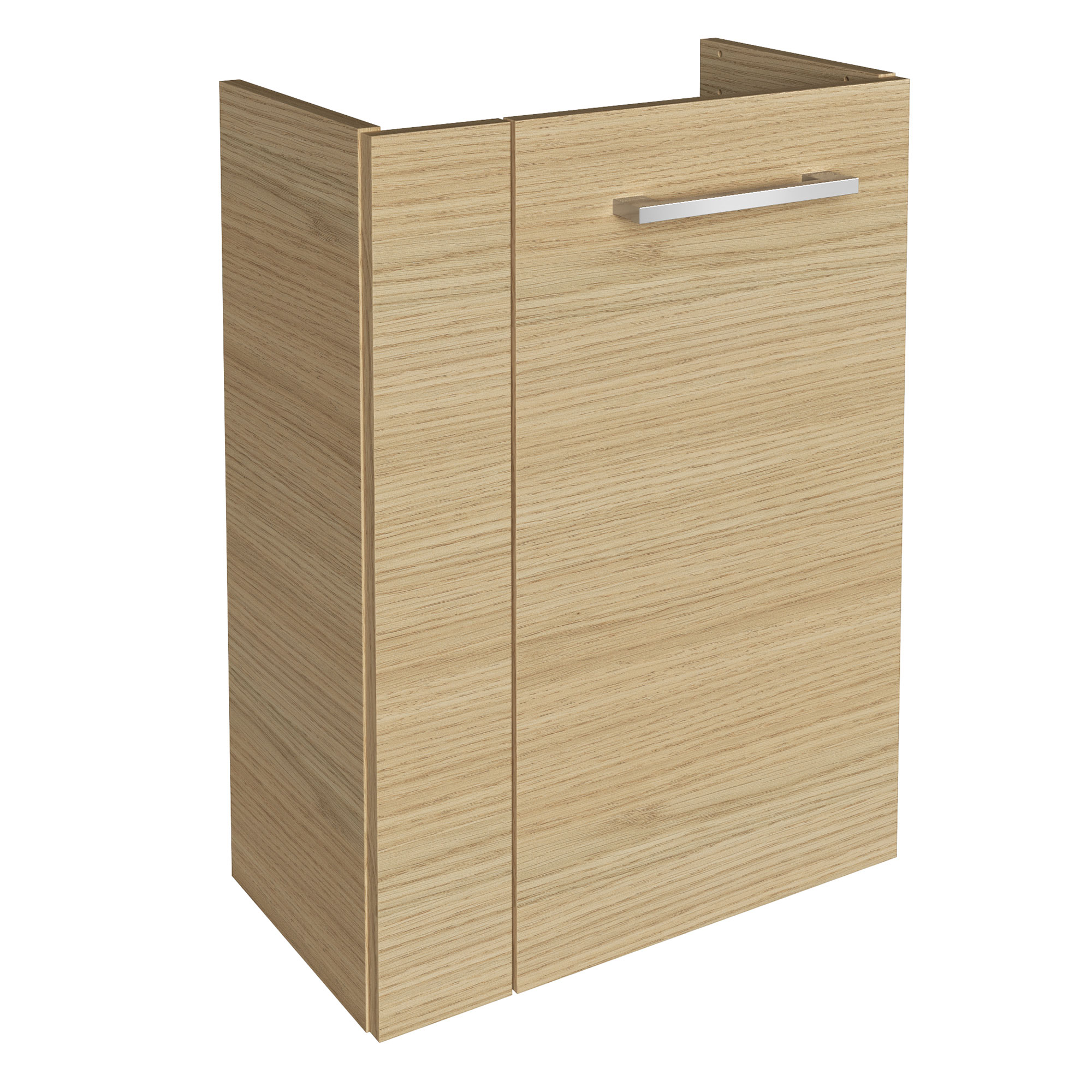 SBC Beckenunterschrank 45 - Front Sandeiche - Korpus Sandeiche - Rechtsanschlag SBC Beckenunterschrank 45 - Front Sandeiche - Korpus Sandeiche - Rechtsanschlag