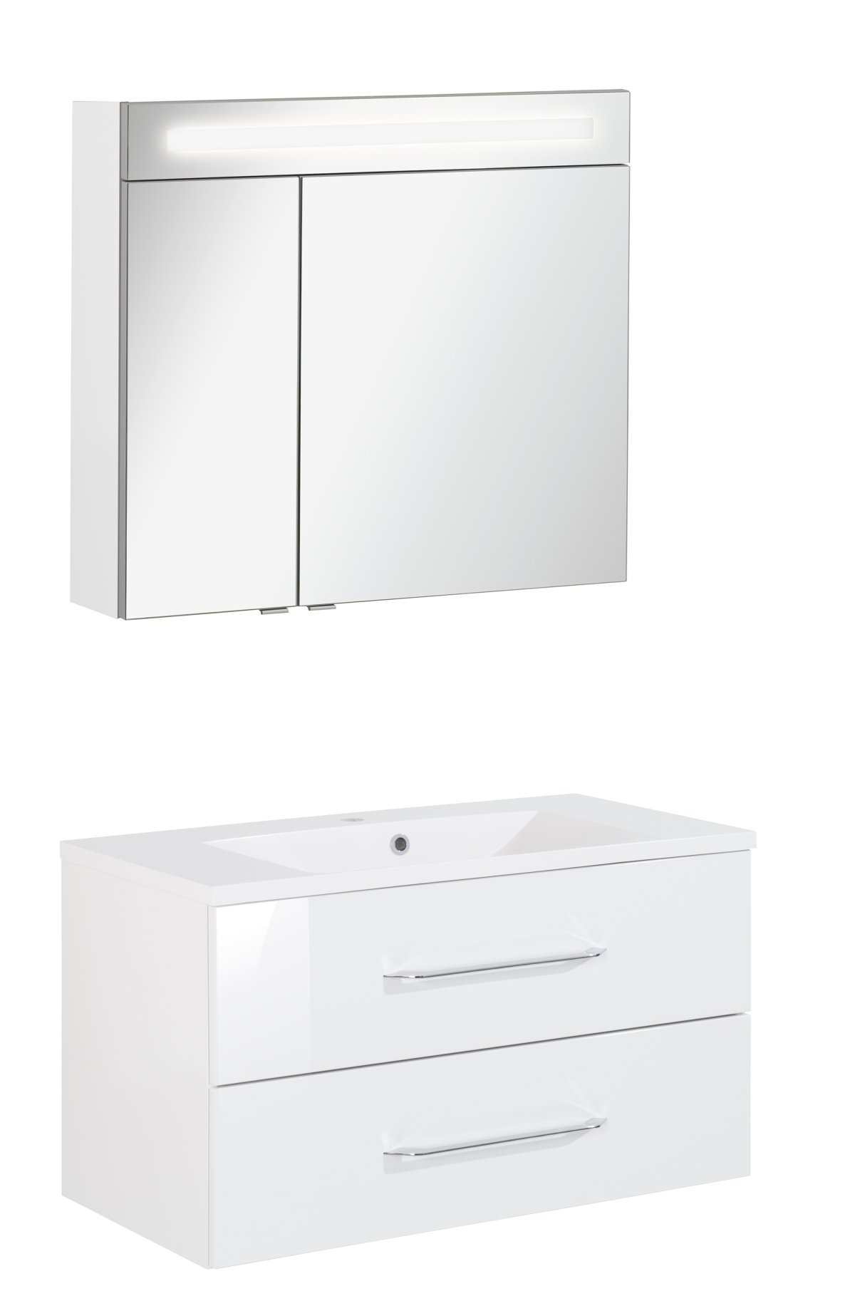 Set B.Clever - Weiß 90 x 51 x 46 cm