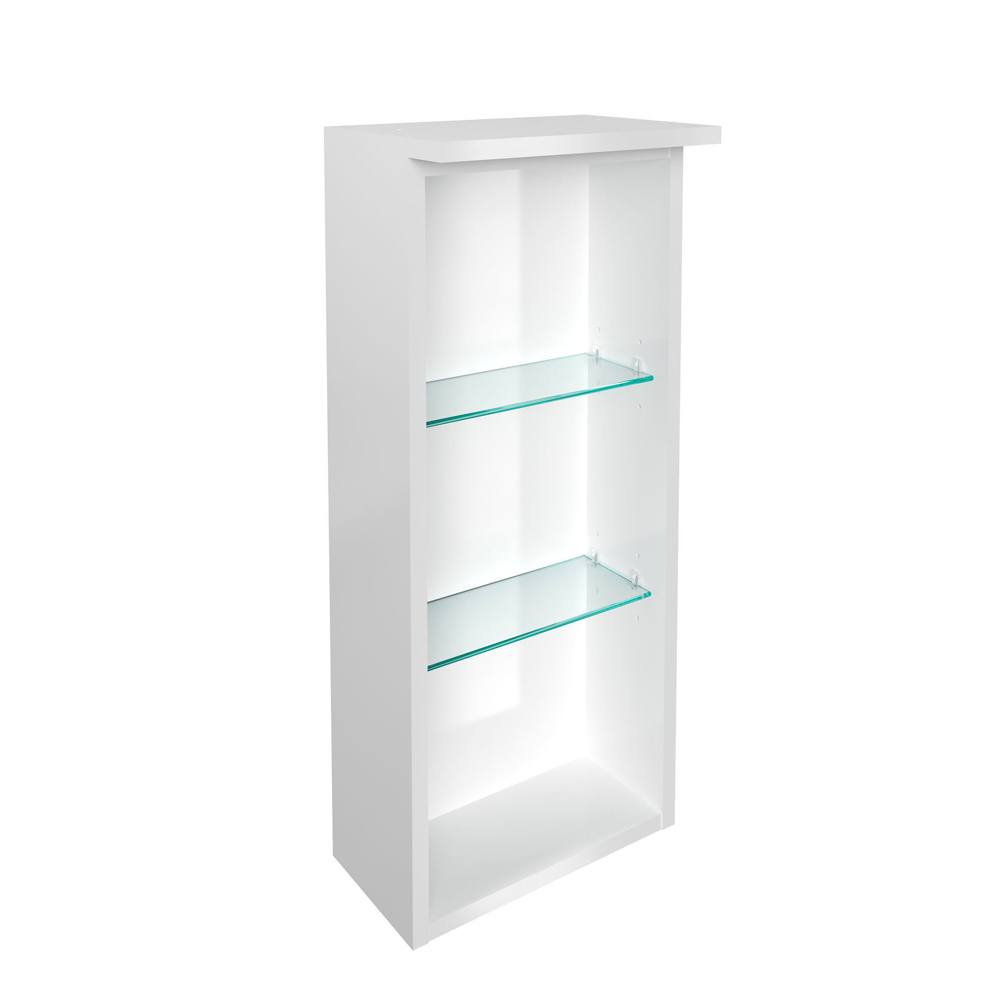 Oxford Regal oben 30cm - Weiß Hochglanz Oxford Regal oben 30cm - Weiß Hochglanz
